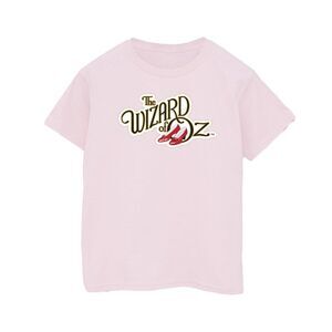 The Wizard Of Oz Womens/Ladies Shoes Logo Cotton Boyfriend T-Shirt / Baby Pink